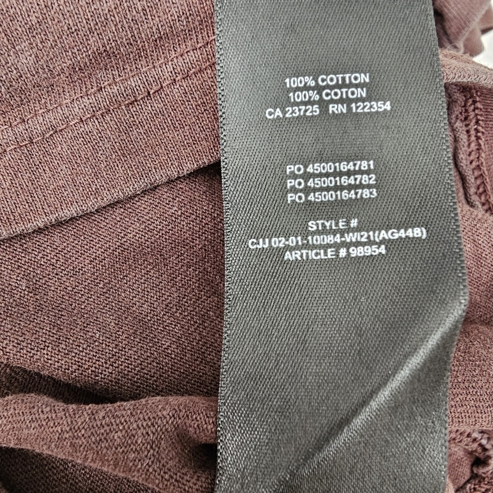 Sunday Best Aritzia Brown crop tee COWBOY Small baby tee - Picture 6 of 6